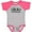 Heather and Hot Pink, variant on Inktastic From Little Rock Arkansas in Black Distressed Text Boys or Girls Baby Bodysuit