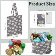 thumbnail image 2 of Vintage Daisy Print Reusable Grocery Tote Bag – Large Canvas Shopping Bag with Boho Floral Watercolor Design, Eco-Friendly & Heavy-Duty Market Tote for Women, Farmers Market, Beach, Spring & Summer, 2 of 6