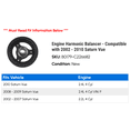 thumbnail image 2 of Engine Harmonic Balancer - Compatible with 2002 - 2010 Saturn Vue 2003 2004 2005 2006 2007 2008 2009, 2 of 2
