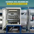 thumbnail image 4 of VEVOR Steel Electrical Box SPT 12"x10"x6" Carbon Steel Hinged Electrical Enclosure, Gray, 4 of 10