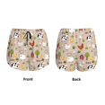 thumbnail image 3 of Pofeuu animals farm Print Women's Athletic Shorts Running Workout Shorts Tummy Control Quick Dry Gym Shorts with Pockets Double layer sports shorts-Medium, 3 of 7