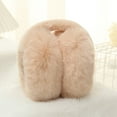 thumbnail image 4 of Fashion Women Men Cold Protection Soft Plush Earmuffs Winter Warm Foldable Earflaps Faux Fur Ear-Muffs BEIGE, 4 of 8