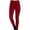 A01_Red, variant on ylioge Women's Solid Color Trousers Pockets Normal Waist Casual Spring Going Out Pants Full Length Skinny Fit Close Leg Leggings Pantalones