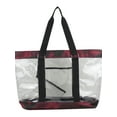 thumbnail image 4 of Eastsport Supreme Deluxe Clear Tote with Wristlet, Red Camo, 4 of 6