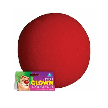 Loftus Halloween Clown Costume Jumbo Sponge Nose, Red, Jumbo 2.5 in