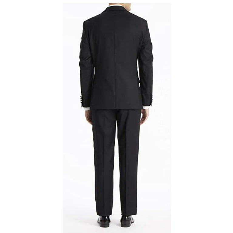 Calvin klein black solid modern fit tuxedo jacket 2025