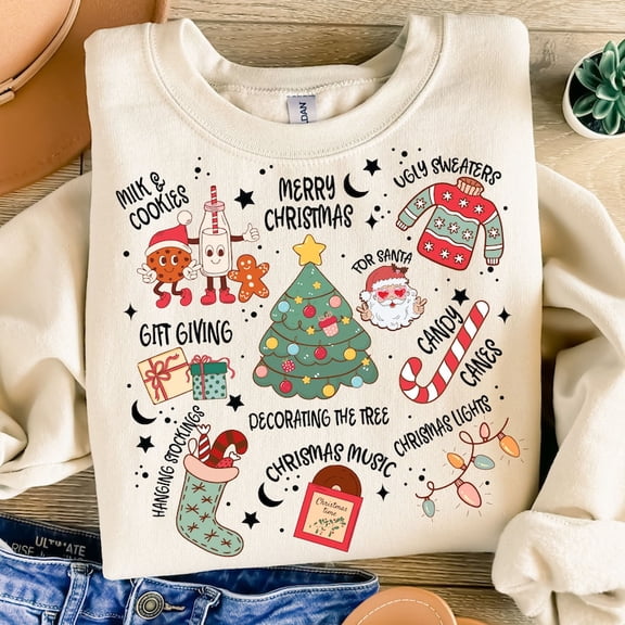 Retro Christmas Sweatshirt, Santa Claus Sweatshirt, Christmas Shirt, Merry Christmas Sweatshirt, Christmas Sweatshirt, Christmas Vibes Sweatshirt