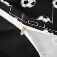 thumbnail image 4 of Erosebridal Football Sport Lover Kids Queen Duvet Cover Set,Ball Games Soccer Theme Bedding For Girls Boys,Reversible Black 3-Piece,No Comforter, 4 of 6