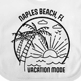 thumbnail image 4 of Inktastic Summer Vacation Mode Naples Beach Florida Boys or Girls Baby Bib, 4 of 4