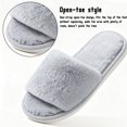 thumbnail image 4 of CHICVOMEY Slippers for Women Fuzzy Open Toe House Bedroom Shoes Non Slip Lightweight Sole Indoor and Outdoor Cute House Shoes, 4 of 8