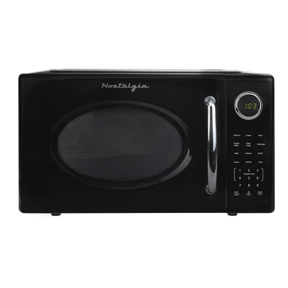 Horno microondas Nostalgia Retro 1000 W 1.1 pies cúbicos negro