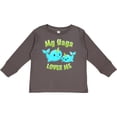 thumbnail image 3 of Inktastic My Yaya Loves Me- Cute Narwhal Boys or Girls Long Sleeve Toddler T-Shirt, 3 of 5