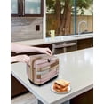thumbnail image 3 of Pink Brown Vintage Small Toaster Cover 2 Slice, Kitchen Appliance Covers, Retro Farmhouse Elegant Pastoral Toaster Oven Cover with Loop, Bread Machine Cover Polyester Dust Cover Protection, 3 of 4