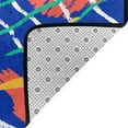 thumbnail image 4 of YFYANG 36"x24" Non-Slip Flannel Carpet Doormat, Living Room Bedroom Office Decorative Area Rugs, Indoor Blue Cartoon Line Doodle Floor Mats, 4 of 7