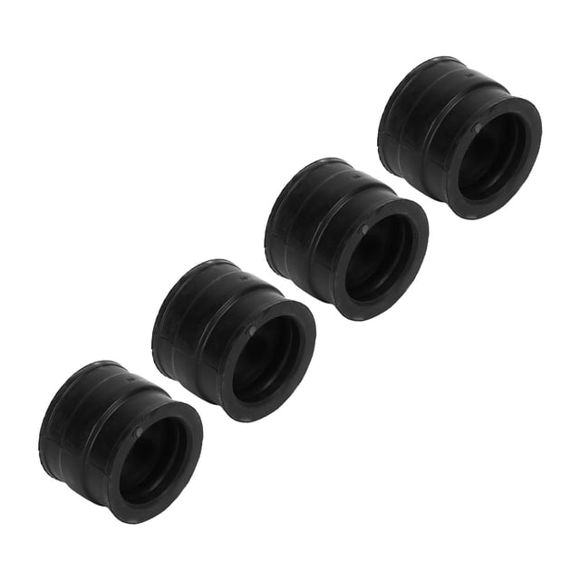 Carburetor Intake Manifold Boots, Scratch Resistant Flexible Black 4pcs Intake Manifold Boots Set 35mm To 37mm For Motorcycle