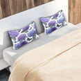thumbnail image 6 of Satin Pillowcase Home Luxury Envelope Pillowcases Soft And Smooth Bright Purple Hydrangeas, 6 of 6
