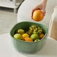 thumbnail image 2 of Double Layer Kitchen Colander, 2-in-1 Vegetable Fruit Washing Basket, BPA-Free Plastic Strainer Bowl, Detachable Drain Basket with Handles, Food Colander, Multifunctional Kitchen Drain Bowl, 2 of 7
