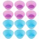 thumbnail image 1 of Tazas para hornear de silicona antiadherentes reutilizables, revestimientos de silicona para cupcakes y muffins, 1 of 5