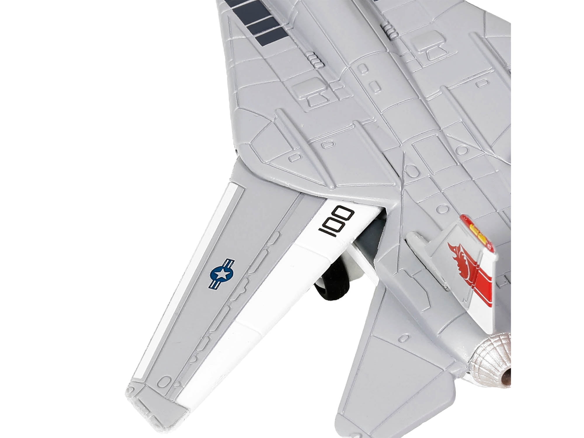 Grumman F-14 Tomcat Fighter Aircraft "VF-1 Wolfpack" (CVN-65) Aircraft Carrier Deck 1/200 Diecast Model by Forces of Valor