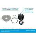 thumbnail image 3 of Quicksilver 59362T6 Sea Water Pump Impeller Replacement Kit for MerCruiser Engines w/ One-Piece Pump Body, 3 of 3