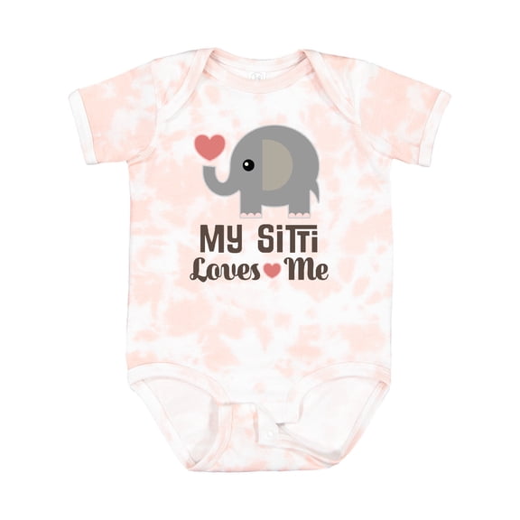 Inktastic My Sitti Loves Me Grandchild Boys or Girls Baby Bodysuit