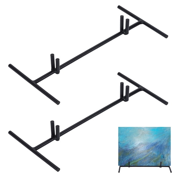 2 PCS Metal Display Stand Minimalist Tabletop Photo Display Stand Easel Portable Stand for Plaque Photo Notes Trade Show Office Home Decoration DIY