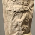 thumbnail image 4 of Pantalones largos de moda para hombre, casuales, de color sólido, con bolsillos y cremallera, cintura elástica, de poliéster., 4 of 8