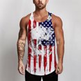 thumbnail image 1 of Men's American Flag Stripes and Stars Tank Top Shirt, 1 of 2