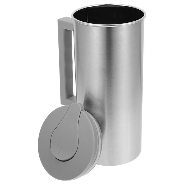 Water Kettle Pitcher Large Capacity Stainless Steel Cold Water Pitcher with Handle for Juice Coffee and Beverages Multi use Water Jug with Lid