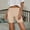 Khaki, variant on LEKODE High Waist Tummy Control Shorts Pull on Shorts Women Womens Running Shorts Workout Shorts Women Stretchy Shorts for Women Shorts for Women Trendy Summer Shorts Baggy Shorts Women Beige L