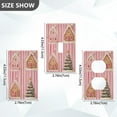 thumbnail image 7 of Yayeee Blank Wall Plate Cover 1-Gang 4.5"x2.7" Home Unused Decorative Outlet, Gingerbread Houses, 7 of 7