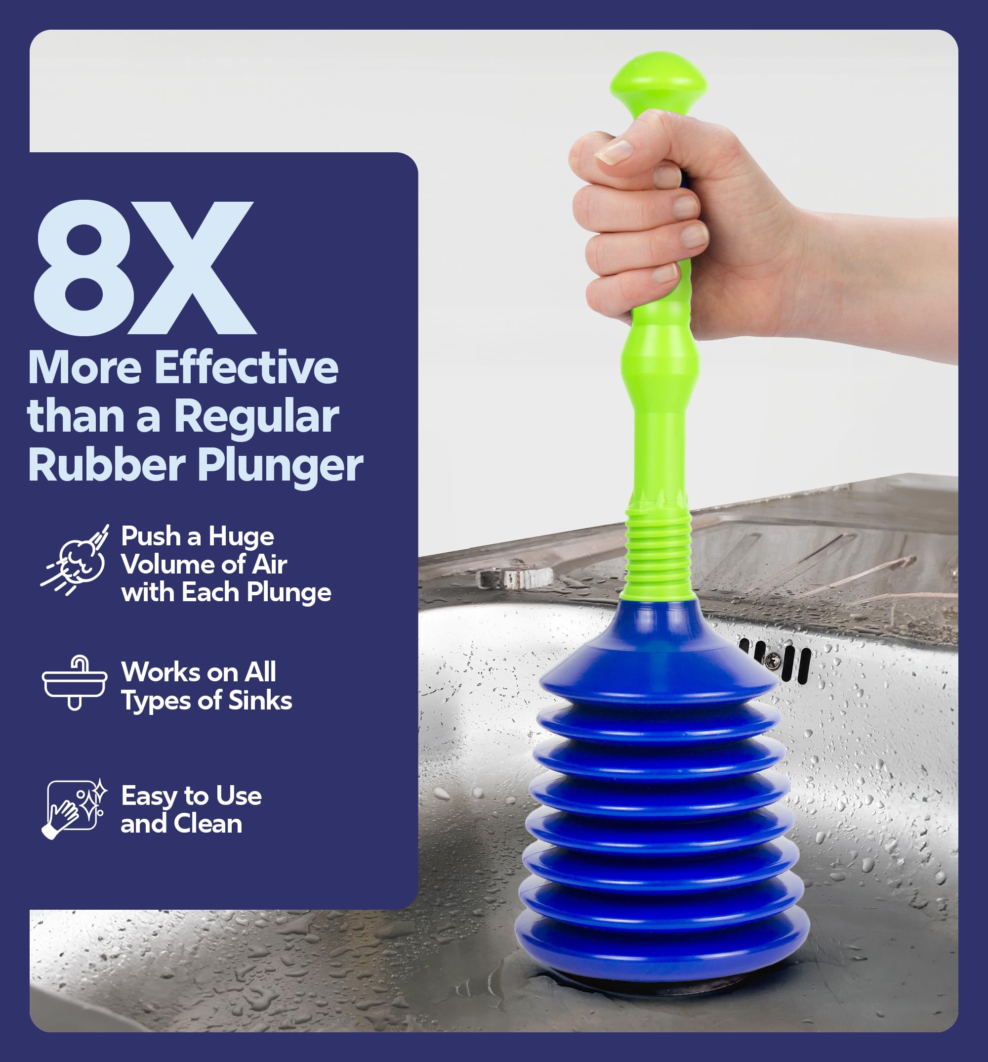 Luigi's Large Bellows Drain Plunger photo 2