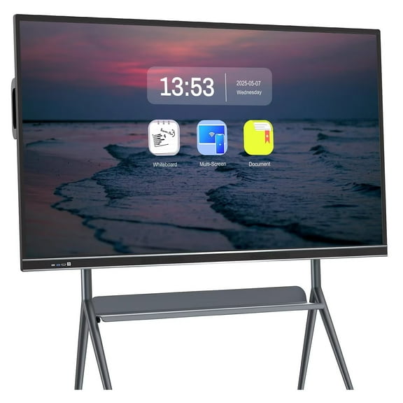 OmninexHub All-in-One 75" Smart Board, Touch Screen Digital Electronic Calendar Smartboard 4K Interactive Display for Education Training, Offices