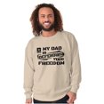 thumbnail image 5 of US Army Logo My Dad Defending Freedom Sweatshirt for Men or Women Brisco Brands 5X, 5 of 6