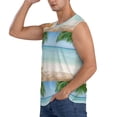 thumbnail image 3 of Balery Starfish in Beach Camisetas sin mangas para hombre, absorbe la humedad y protege contra el mal olor.-XX-Large, 3 of 7