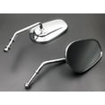 thumbnail image 3 of Long Oval Rear View Rearview Side Mirror For Harley Dyna Softail Sportster Cruiser Touring Road King Electra XL, 3 of 6