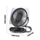 thumbnail image 3 of Ventilador portátil de pared o de pie, recargable por USB, con múltiples velocidades, ideal para viajes, hogar, oficina y dormitorio., 3 of 7