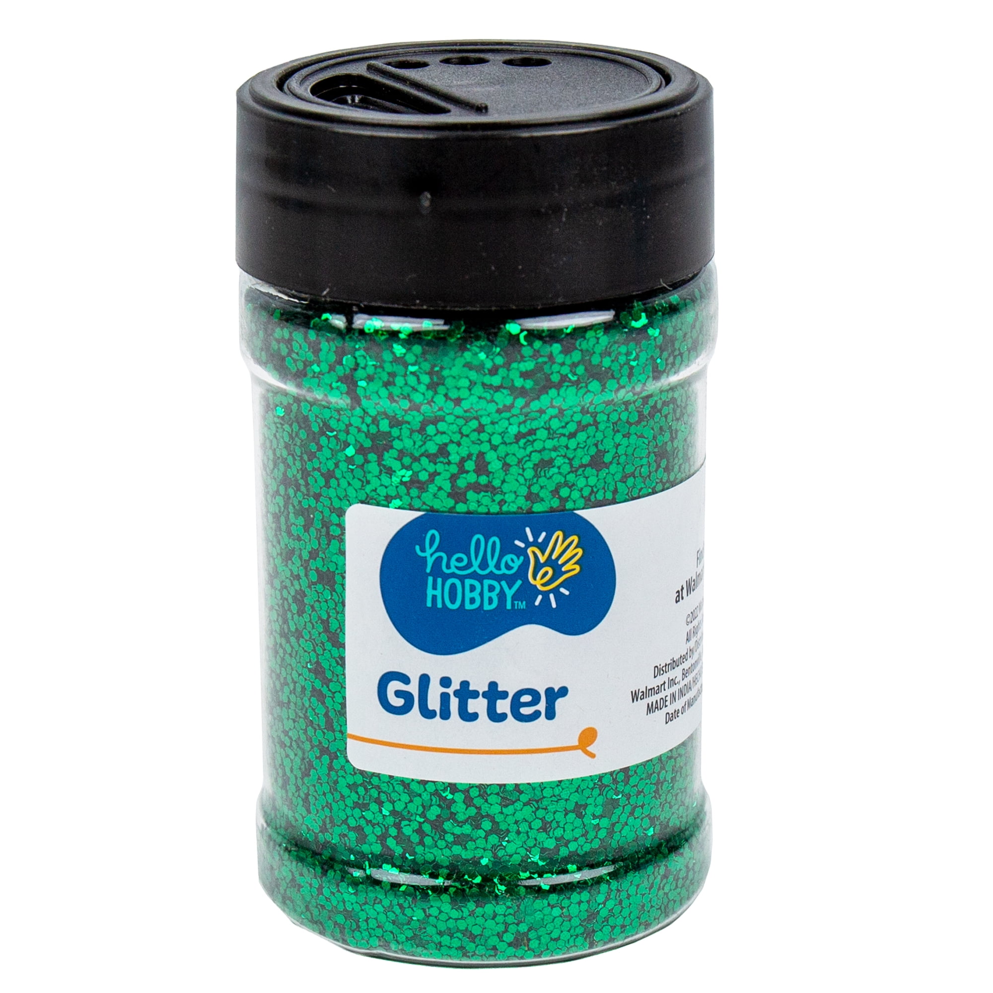 Hello Hobby Green Glitter Shaker, 4 oz.