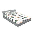 thumbnail image 2 of Ambesonne Colorful Fitted Sheet & Pillow Sham Set, Jets Aviation Design, Queen, Multicolor, 2 of 2