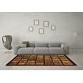 thumbnail image 3 of Ahgly Company Indoor Rectangle Abstract Brown Modern Area Rugs, 5' x 8', 3 of 4