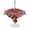 Red, variant on Outdoor Tablecloth with Umbrella Hole for Patio/Picnic/Party/Camping, Ocean Red Octopus Waterproof Table Cloth Square Cover Washable, Nautical Castle Coastal Lighthouse (54"x 54")
