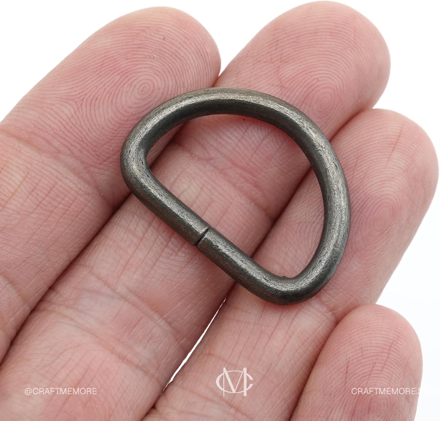 D-Ring Findings 5/8, 3/4 & 1 Inch Metal Non Welded D Rings for Belts Bags Lanyard Leathercraft Avail 4 Colors (5/8" x 100 Pack, Gunmetal)