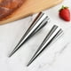 thumbnail image 4 of Rolling Croissant Model, Danish Cream Horn Stainless Steel, Flared Design, Portable, Foldable, 2-Tier Metal Frame, for Office Use, 4 of 7