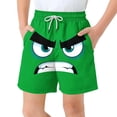 thumbnail image 1 of FcBaudy Children's Pocket Shorts Drawstring Elastic Printed Casual Swim Trunks five point pants, 1 of 8