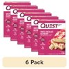 (6 pack) Quest Protein Bar, White Chocolate Raspberry, 20g Protein, Gluten Free, 4 Ct