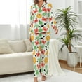 thumbnail image 2 of HPINK-T Pajama Sets for Womens Cowgirl Boots Hearts Loose Button Down Long Sleeve Shirts And Pants Set, 2 of 12