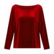 thumbnail image 4 of Karight Velvet Tops for Women Long Sleeve Crew Neck Tshirts Casual Loose Fit Tunic Blouses Elegant Party Dressy Outfits, 4 of 5