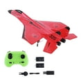 thumbnail image 2 of Modelo de avión RC con luz fría LED, regalo ligero, fácil de volar, Jets, juguete de , planeador RC de espuma para principiantes, niños, niñas, rojo, 2 of 8