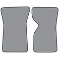 thumbnail image 1 of 1978-1980 Chevrolet Corvette Floor Mat 2pc (FM28) 7075 Oyster / Shale Cutpile with Logo #7 Corvette in 1803 Off White Thread, 1 of 4