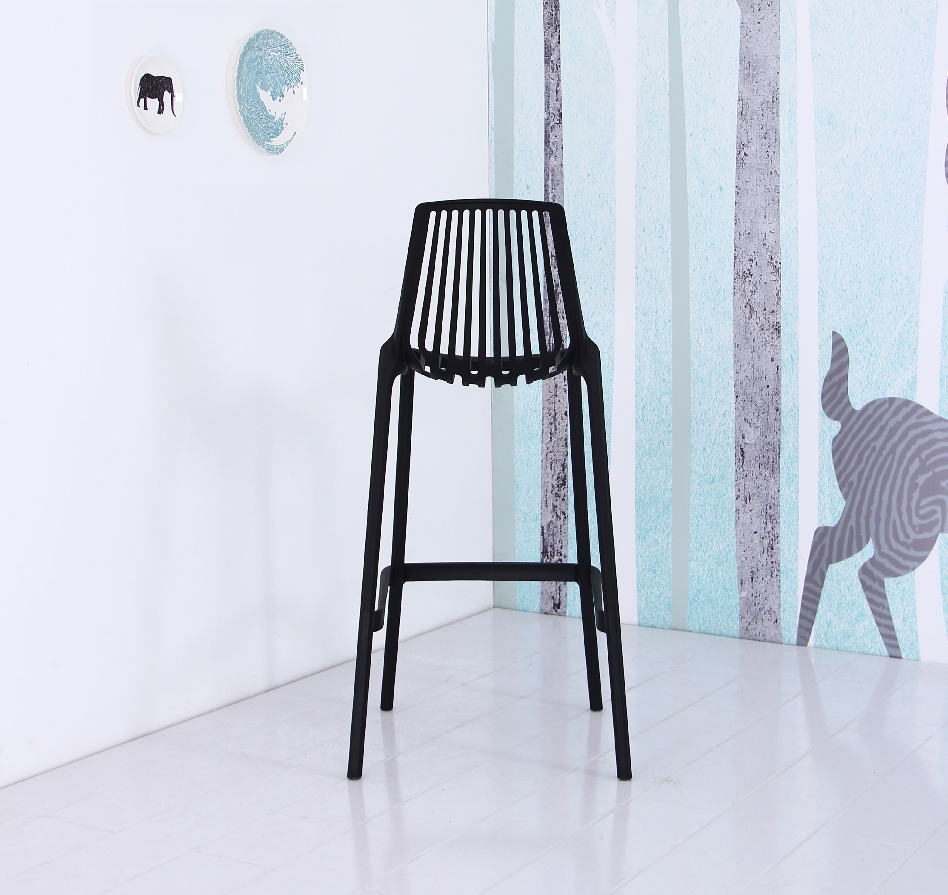 Brenna Plastic 29.5" Bar Stool